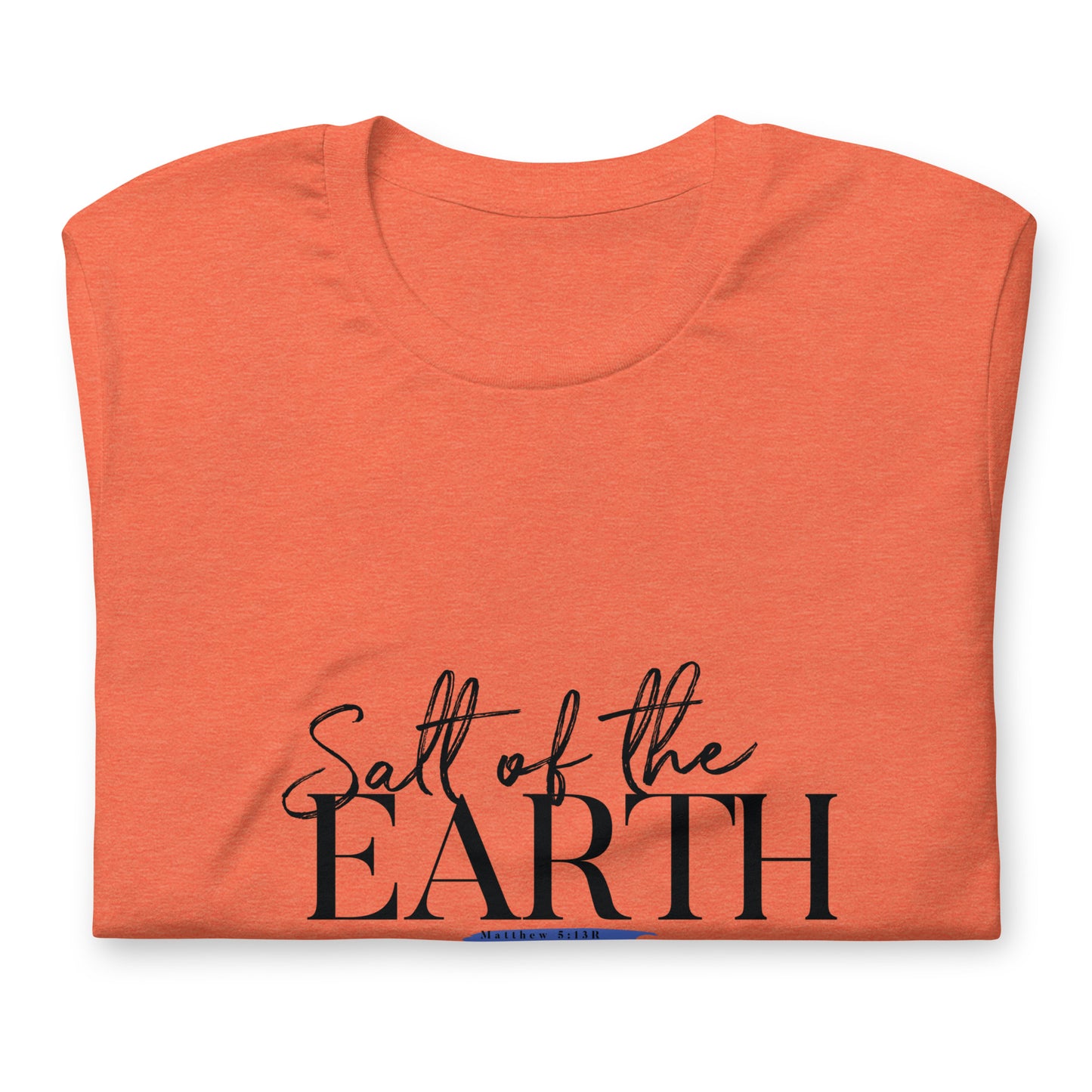 Matthew 5:13 Unisex Short-Sleeve T-Shirt Heather Orange folded