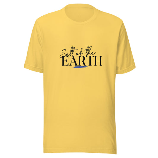 Matthew 5:13 Unisex Short-Sleeve T-Shirt yellow front