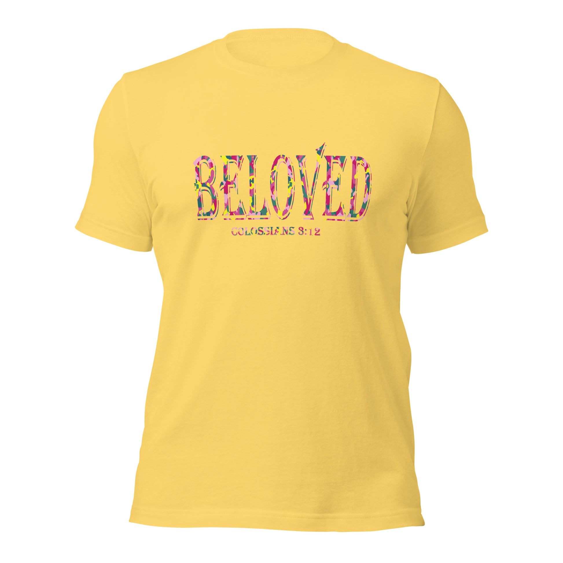 Colossians 3:12 Beloved T-shirt yellow